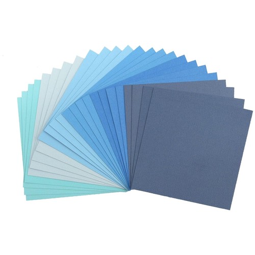 Textured blue cardstock pack - cardstock,
