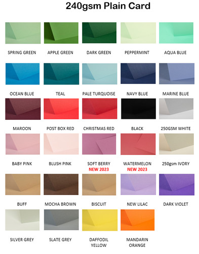 Colour card stock 240gsm - a4,