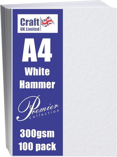 Hammered card white pack - hammered, white,