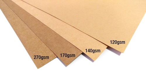 Brown kraft card - brown,