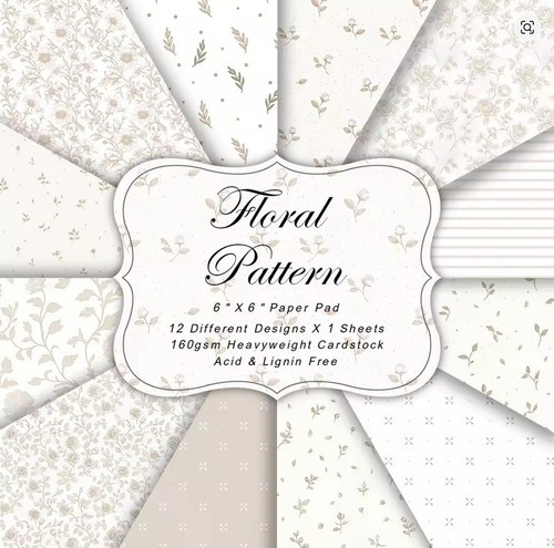 Sheets 6x6 floral pattern - 6x6",