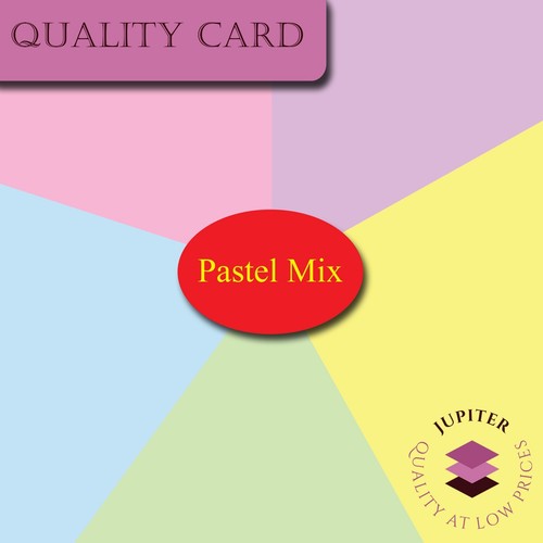 Craft card pastel colours - card,