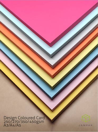 Coloured craft card - a4,