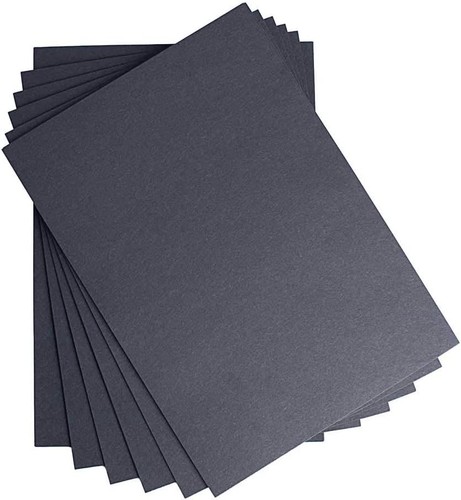Black cardstock 220gsm - black, a4