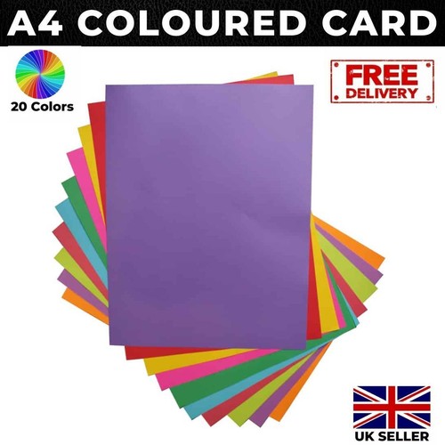 Coloured card or 50 - card,