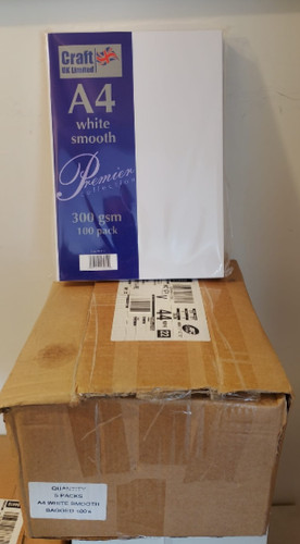 Craft white smooth card - craft,
