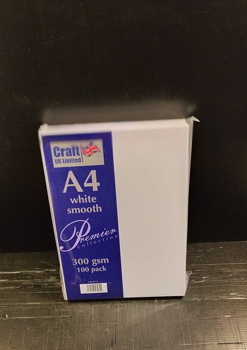 Craft white smooth card - craft, uk