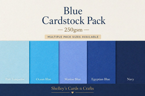 Blue cardstock 250gsm - cardstock,